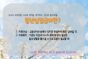 청년실업급여